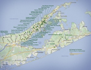 Long Island Vineyards Map