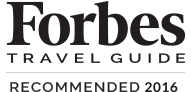 Forbes Travel Guided-recommended award for Jedediah Hawkins inn