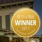 Jedediah Hawkins Inn is 2017 Borrowed and Blue's  golden award winner for weddings on the North Fork.